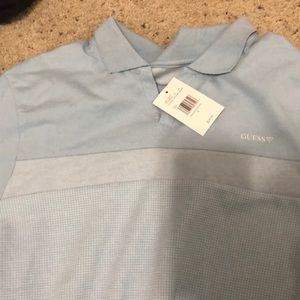 Men’s guess polo baby blue small new with tags